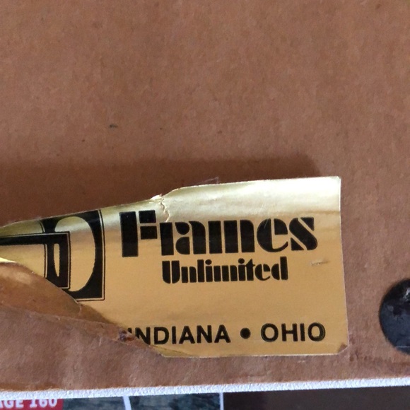 Farmhouse decor framed picture of a farm in winter as seen through a window - Picture 9 of 13